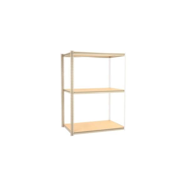 Global Equipment High Capacity Add-On Rack 60x48x843 Levels Wood Deck 1300 Lb Per Level Tan 581003 - main